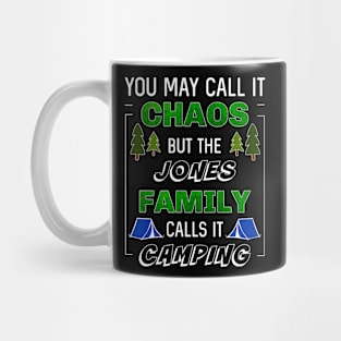 Funny Jones Family Camping Vacation Trip Matching Camping Mug